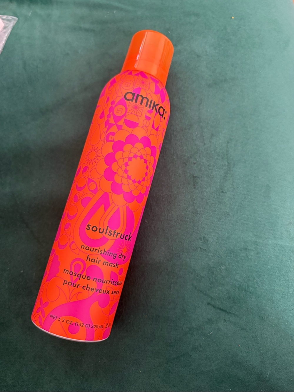 amika Soulstruck Nourishing Dry Hair Mask - Pink & Orange Bottle